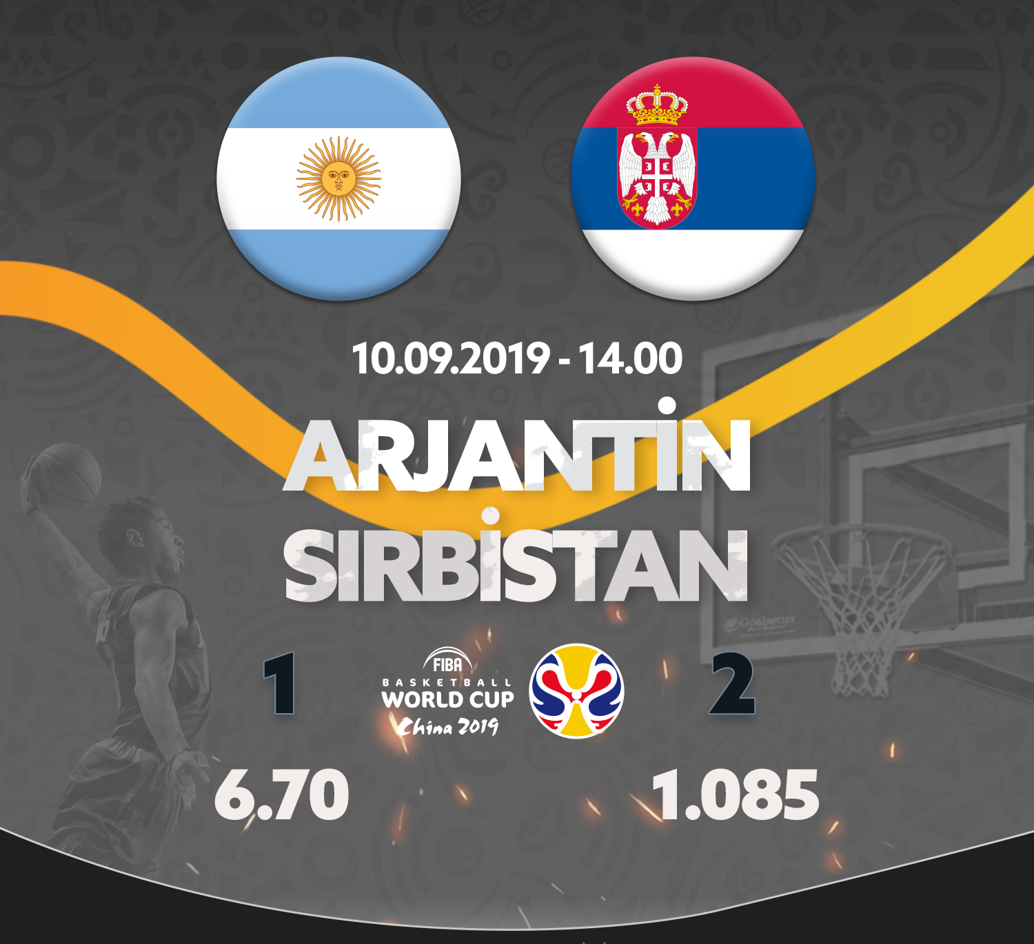 Arjantin Sırbistan maçı canlı bahis